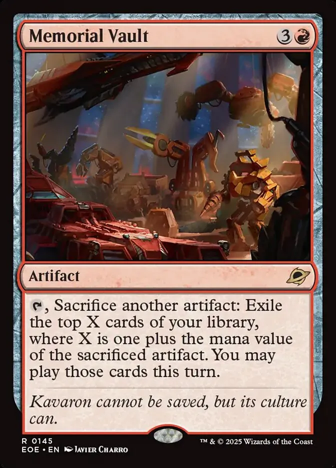 2025 Edge of Eternities Memorial Vault #145 rare card image