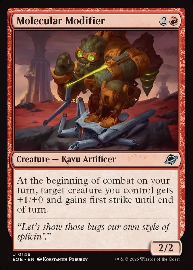 2025 Edge of Eternities Molecular Modifier #146 uncommon card image