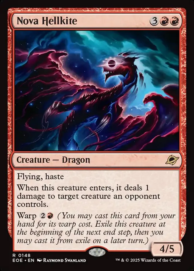 2025 Edge of Eternities Nova Hellkite #148 rare card image
