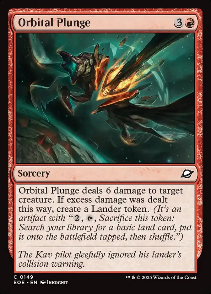 2025 Edge of Eternities Orbital Plunge #149 common card image