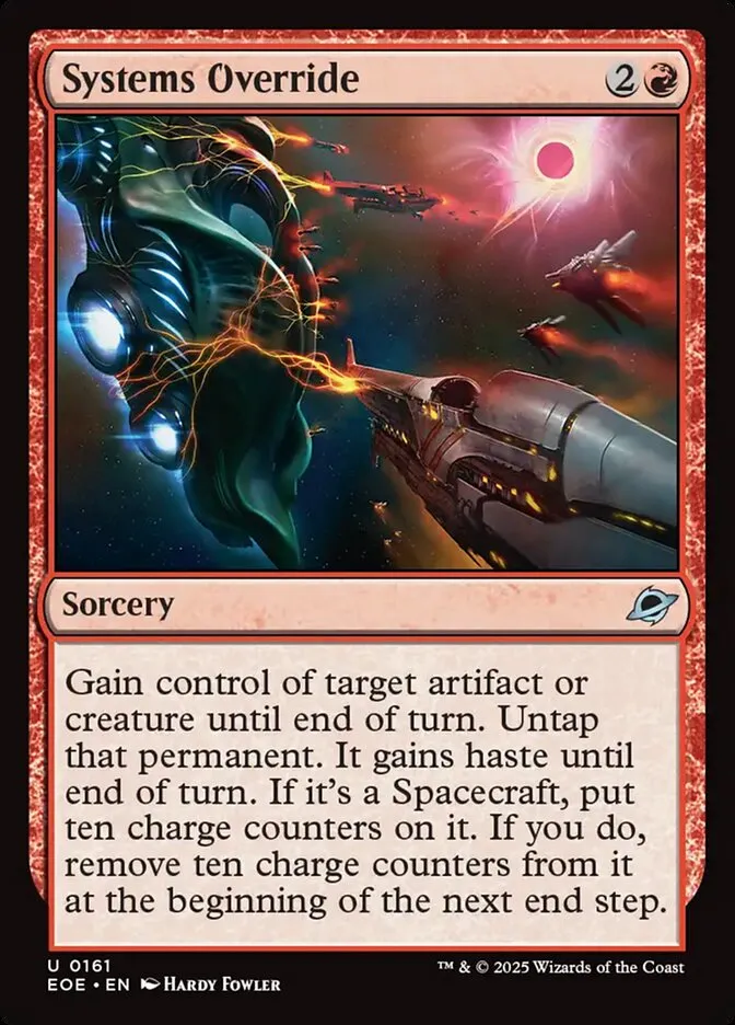 2025 Edge of Eternities Systems Override #161 uncommon card image