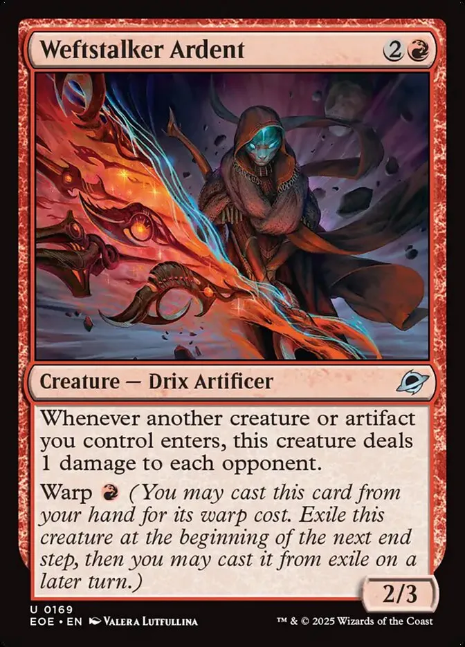 2025 Edge of Eternities Weftstalker Ardent #169 uncommon card image