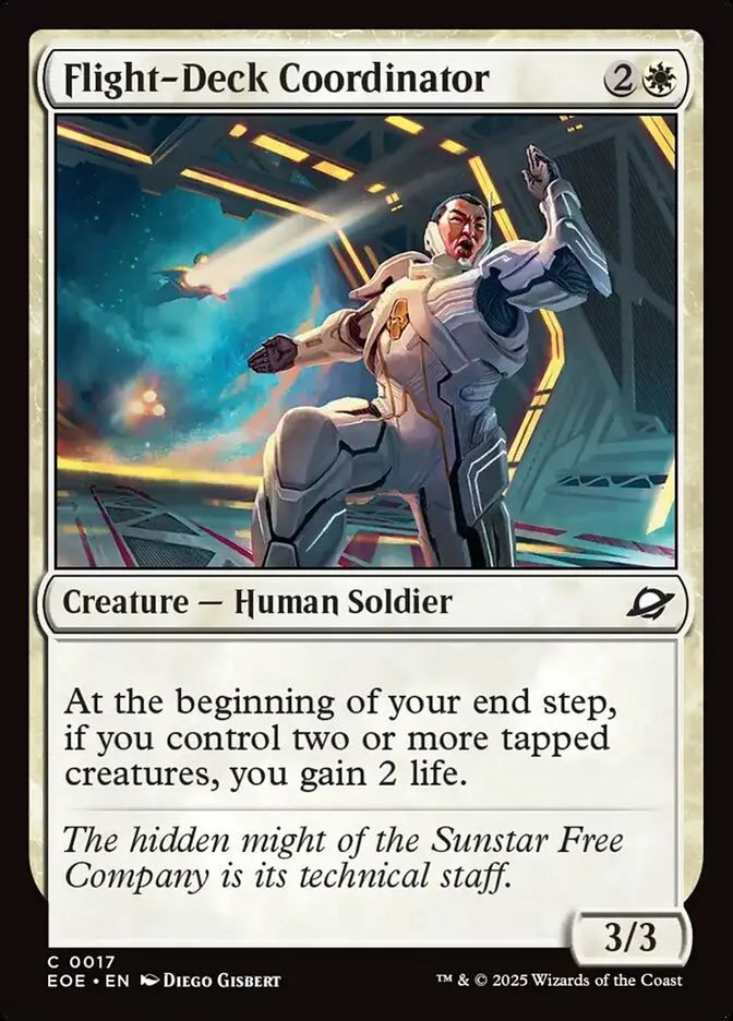 2025 Edge of Eternities Flight-Deck Coordinator common #17 common card image