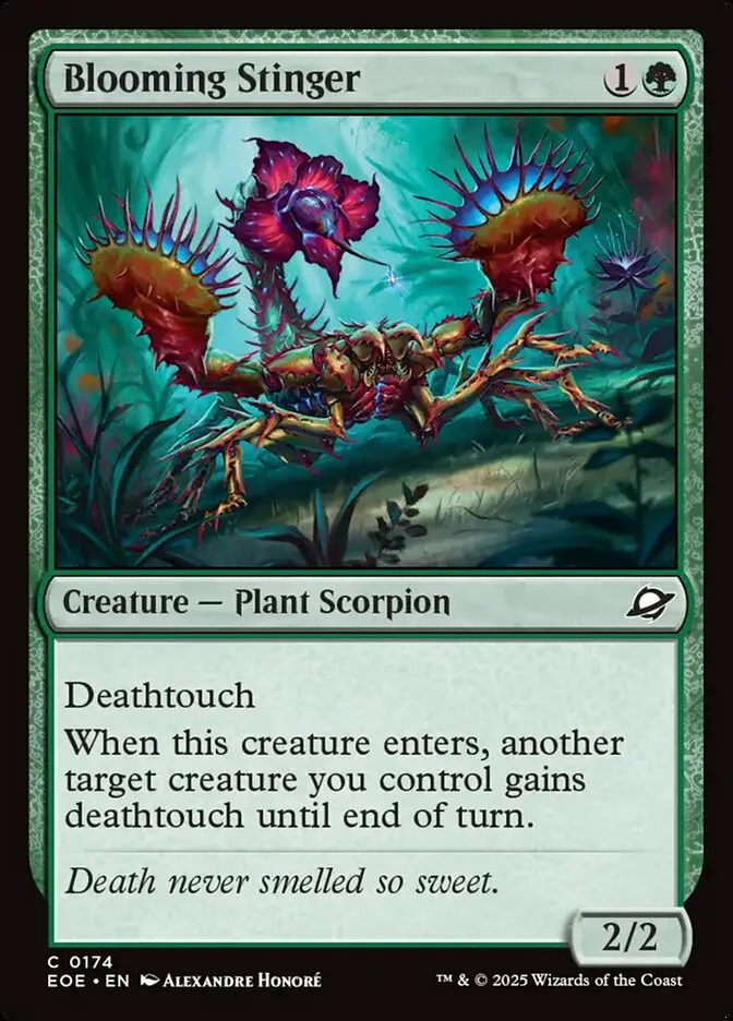 2025 Edge of Eternities Blooming Stinger #174 common card image