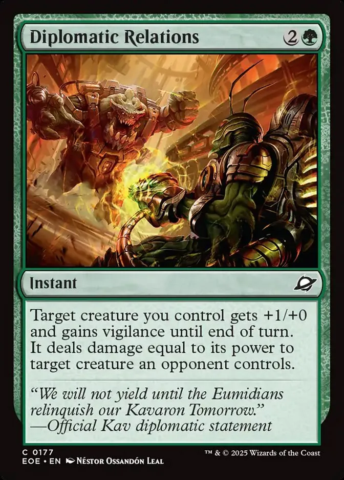 2025 Edge of Eternities Diplomatic Relations #177 common card image
