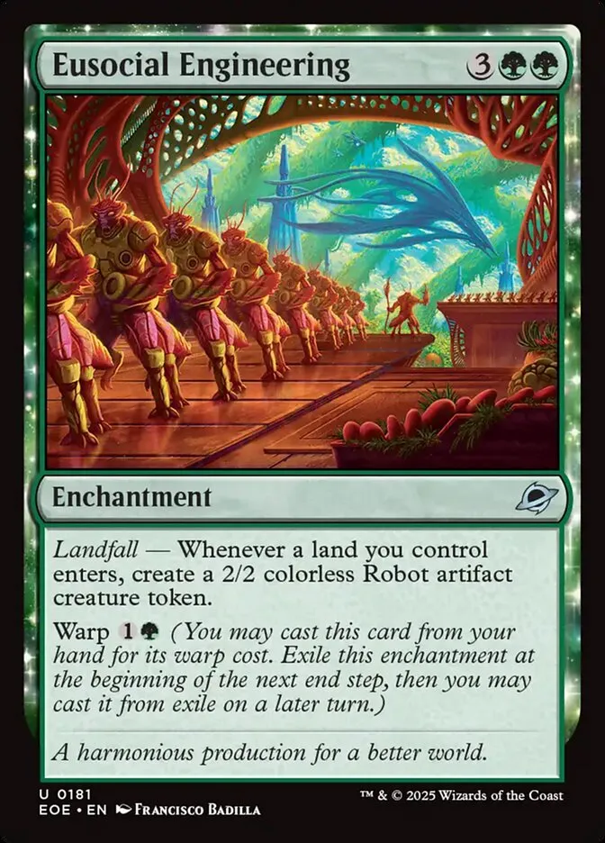 2025 Edge of Eternities Eusocial Engineering #181 uncommon card image