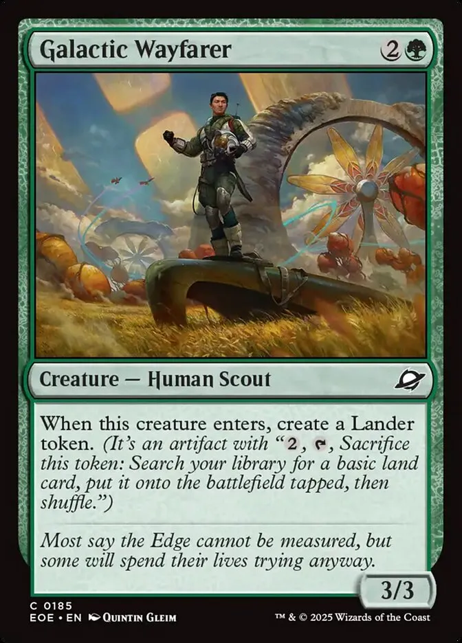 2025 Edge of Eternities Galactic Wayfarer #185 common card image