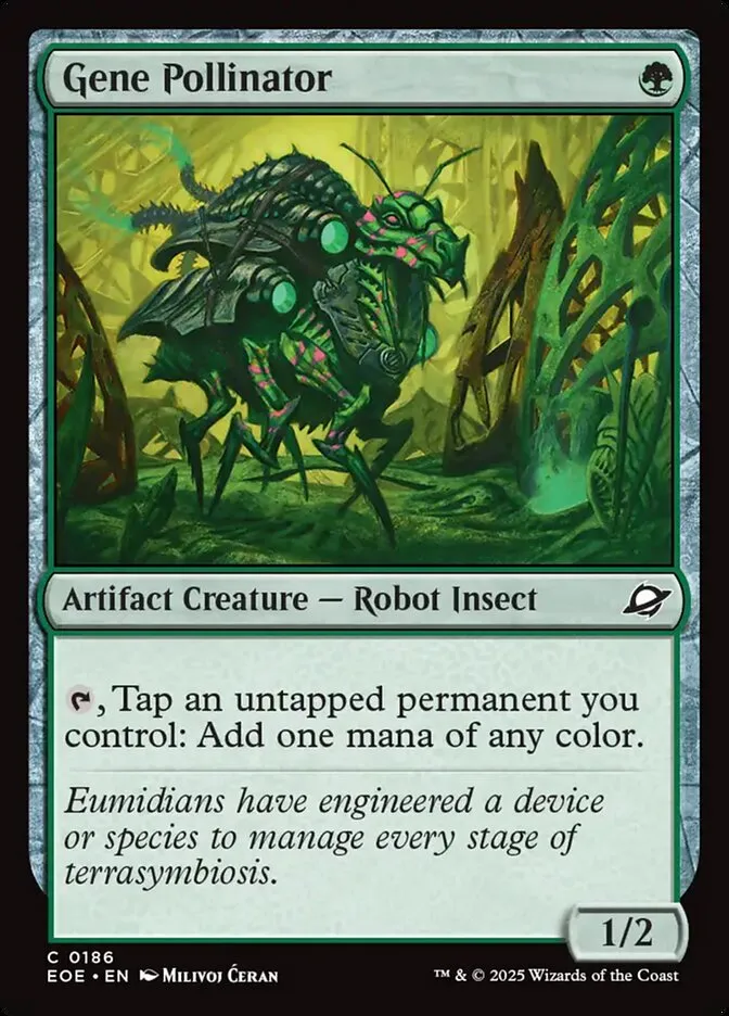 2025 Edge of Eternities Gene Pollinator #186 common card image