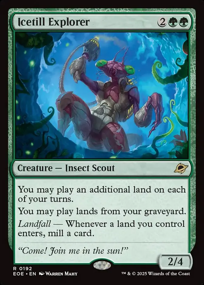 2025 Edge of Eternities Icetill Explorer #192 rare card image