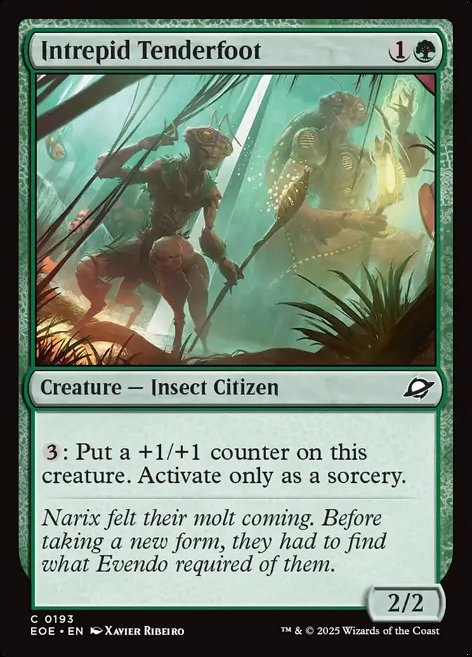2025 Edge of Eternities Intrepid Tenderfoot #193 common card image