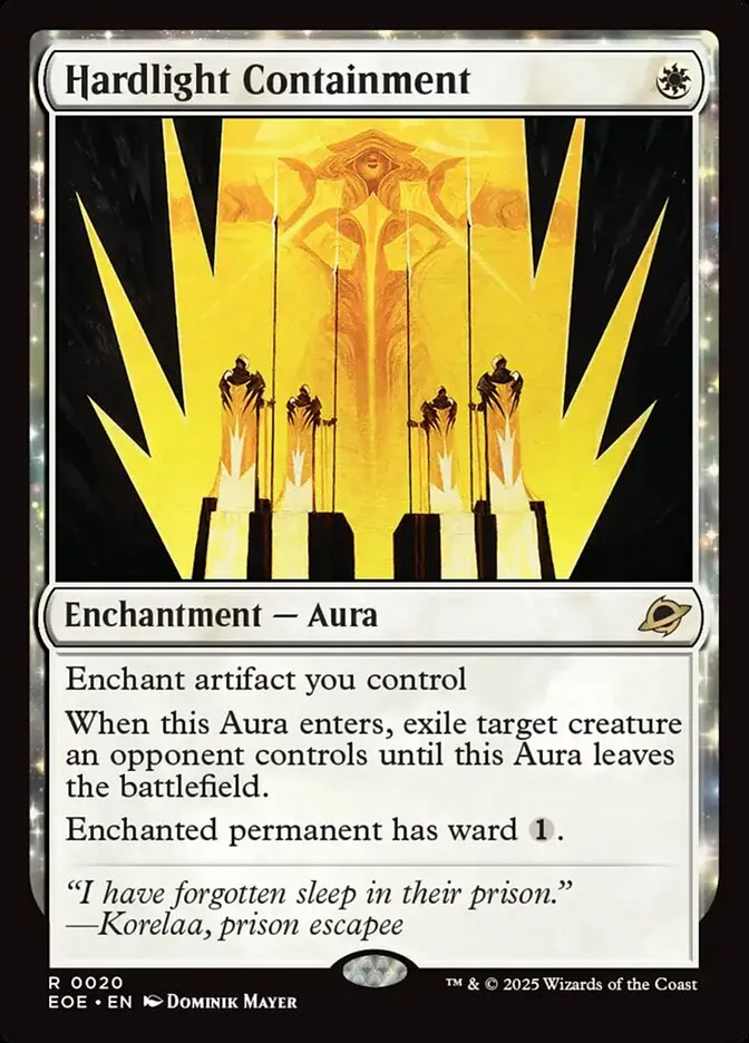 2025 Edge of Eternities Hardlight Containment rare #20 rare card image