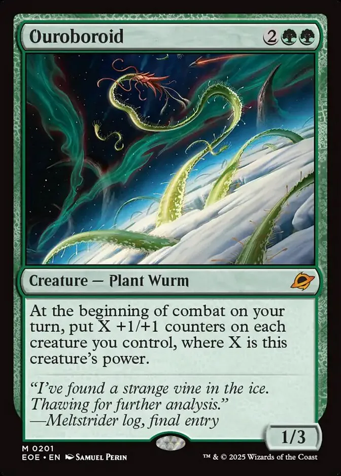 2025 Edge of Eternities Ouroboroid #201 mythic card image