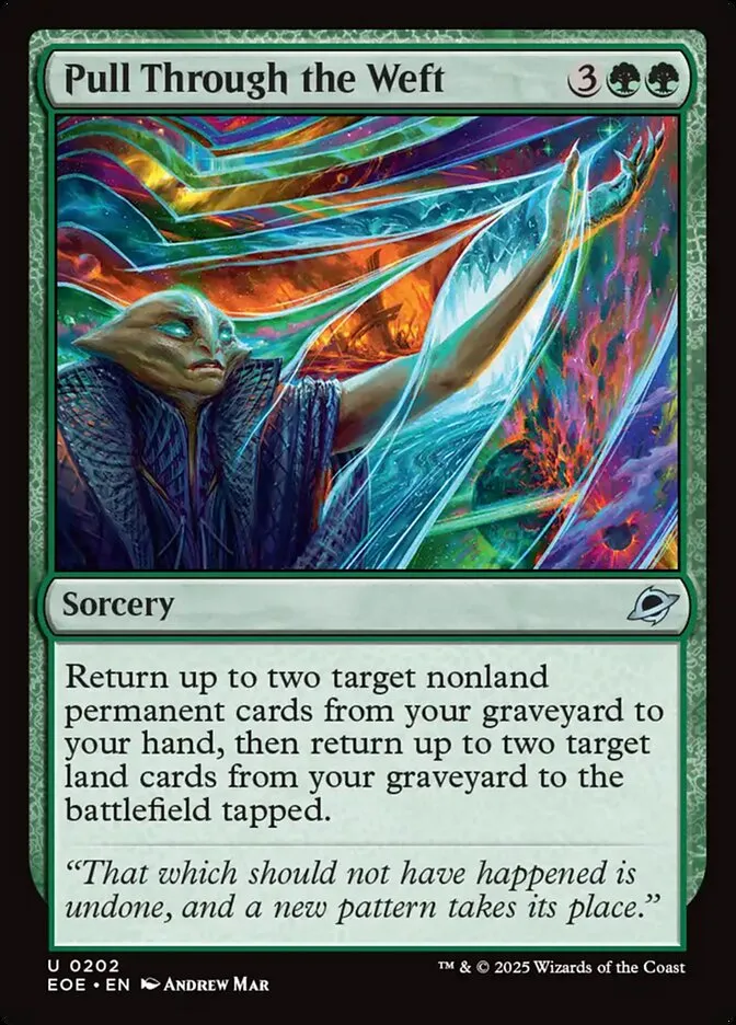 2025 Edge of Eternities Pull Through the Weft #202 uncommon card image