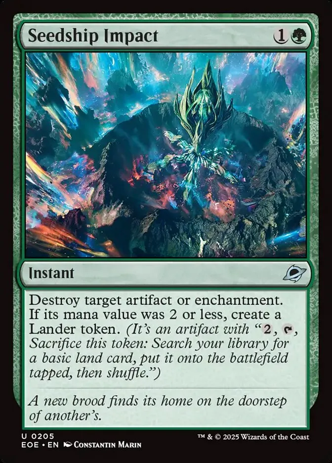 2025 Edge of Eternities Seedship Impact #205 uncommon card image