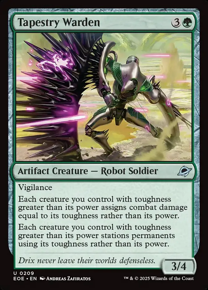 2025 Edge of Eternities Tapestry Warden #209 uncommon card image