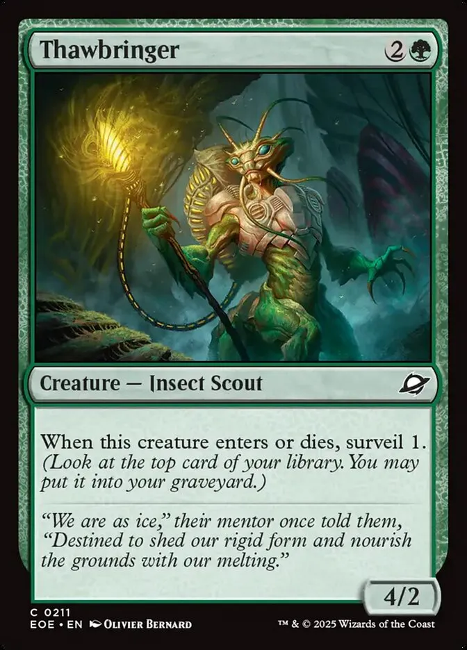 2025 Edge of Eternities Thawbringer #211 common card image