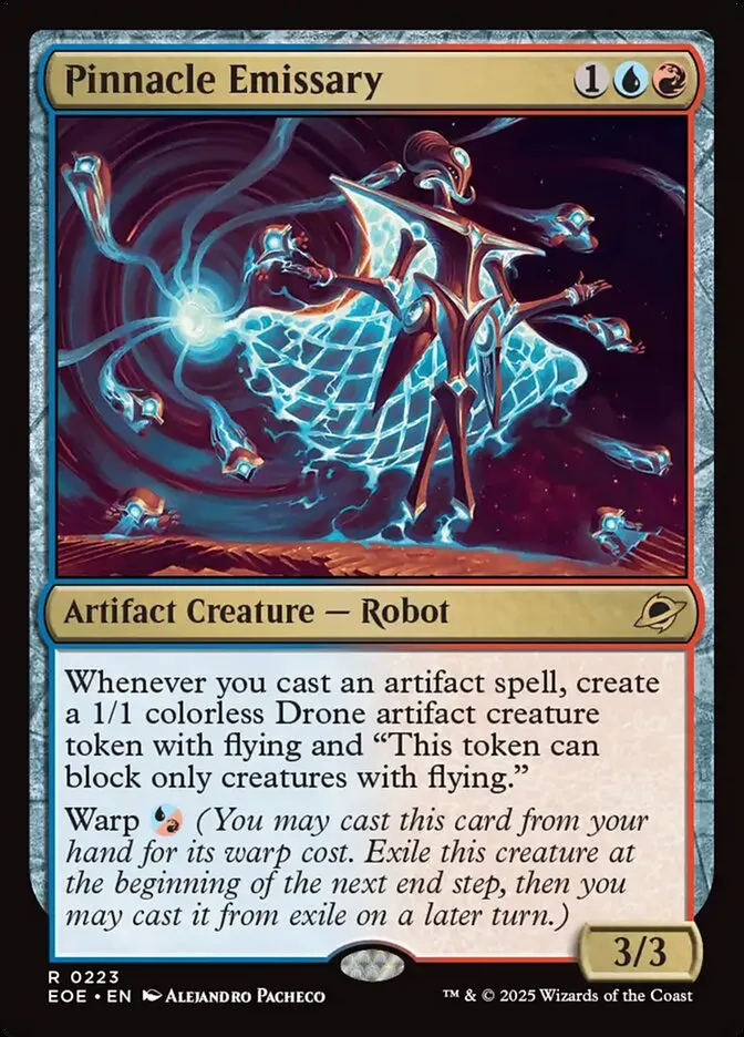 2025 Edge of Eternities Pinnacle Emissary #223 rare card image