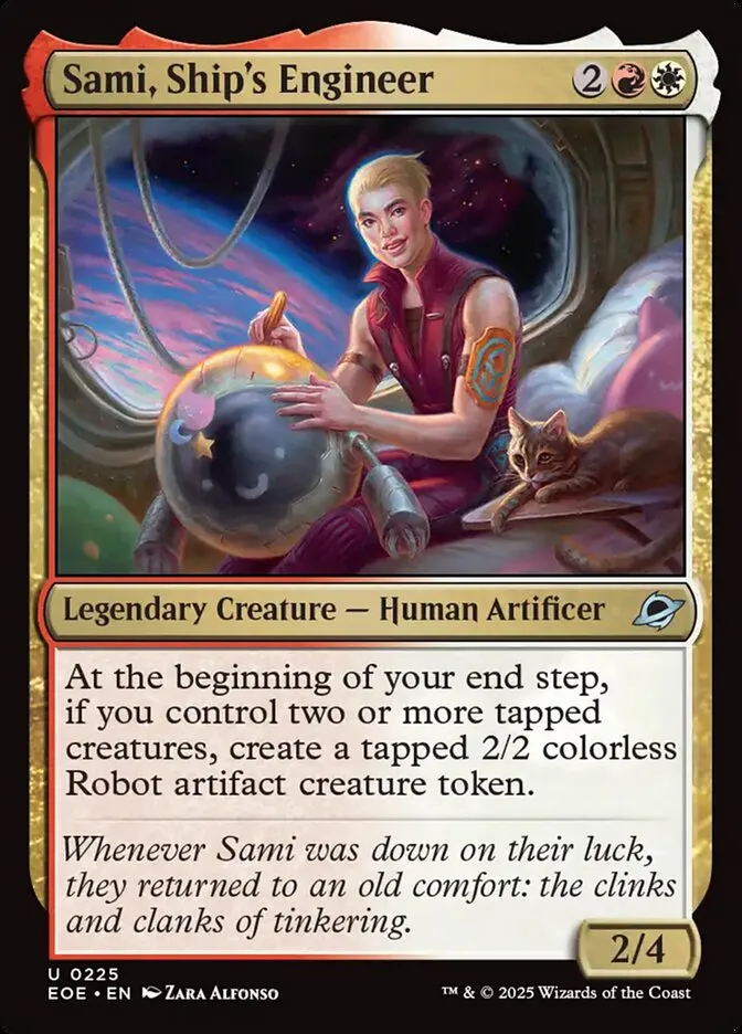 2025 Edge of Eternities Sami, Ship's Engineer #225 uncommon card image