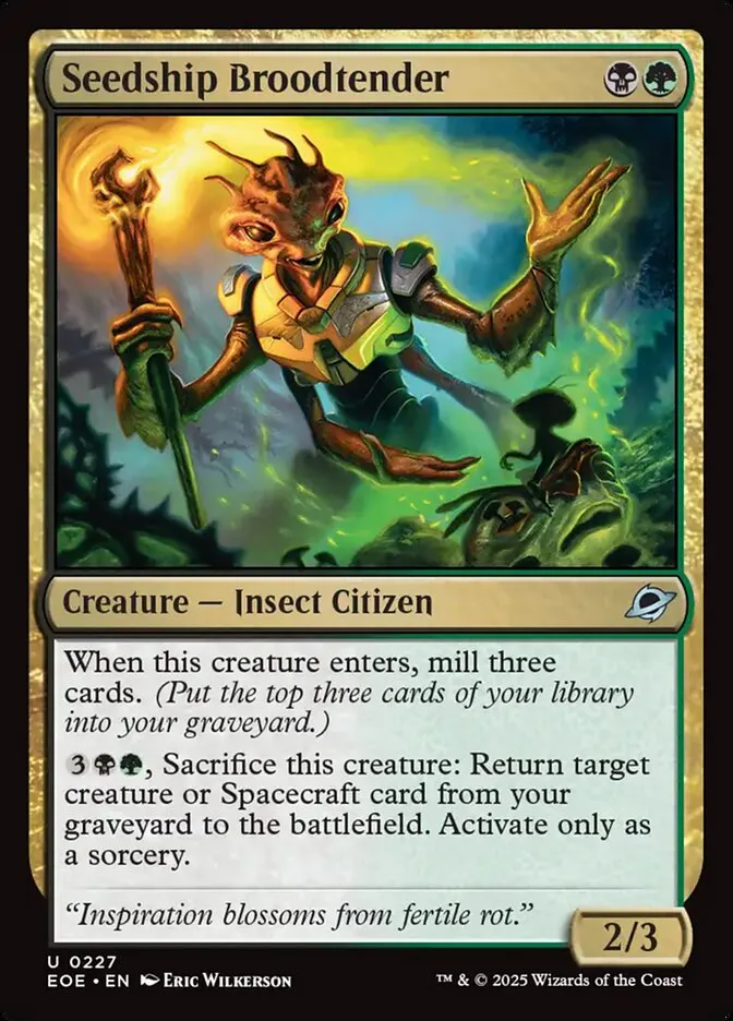 2025 Edge of Eternities Seedship Broodtender #227 uncommon card image