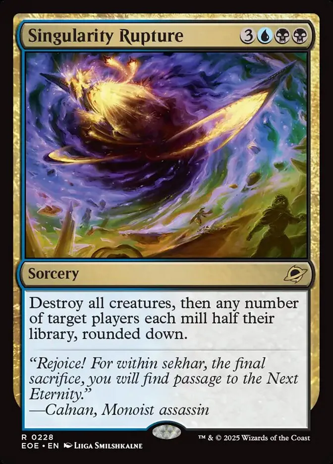 2025 Edge of Eternities Singularity Rupture #228 rare card image