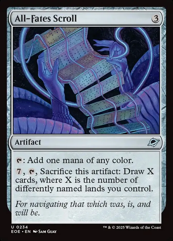 2025 Edge of Eternities All-Fates Scroll #234 uncommon card image