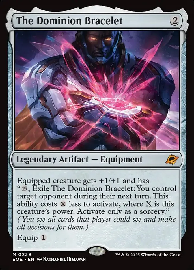 2025 Edge of Eternities The Dominion Bracelet #239 mythic card image