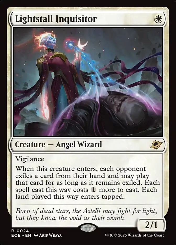 2025 Edge of Eternities Lightstall Inquisitor rare #24 rare card image