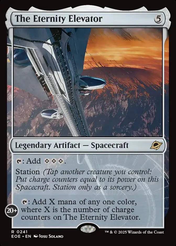 2025 Edge of Eternities The Eternity Elevator #241 rare card image