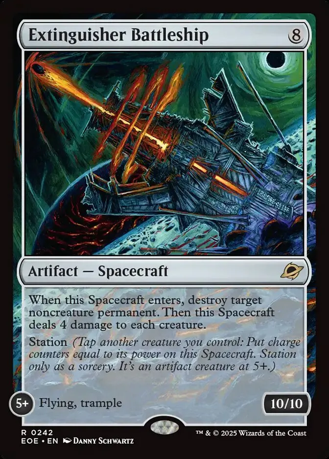 2025 Edge of Eternities Extinguisher Battleship #242 rare card image