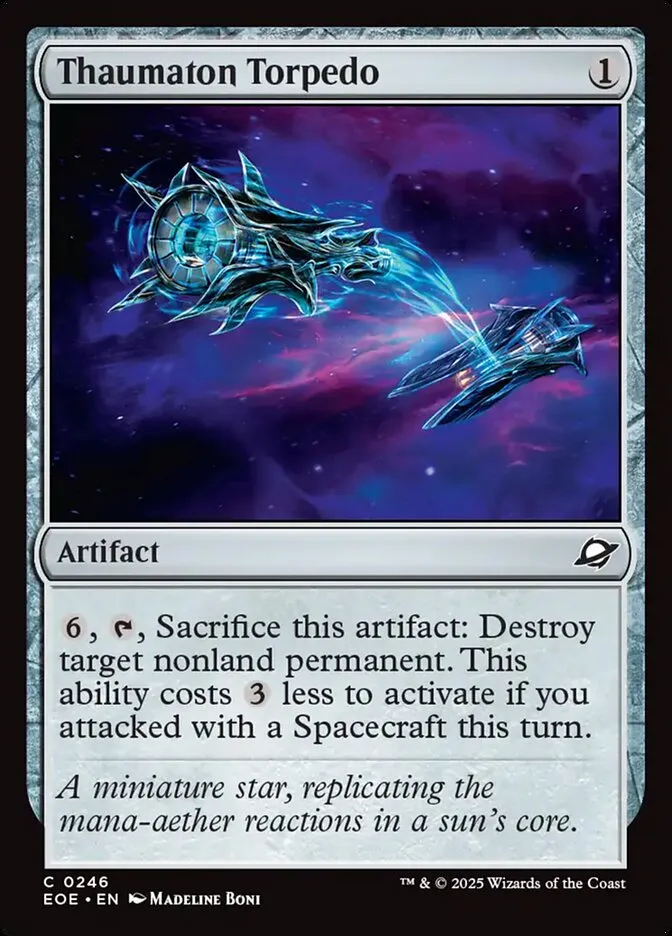 2025 Edge of Eternities Thaumaton Torpedo #246 common card image
