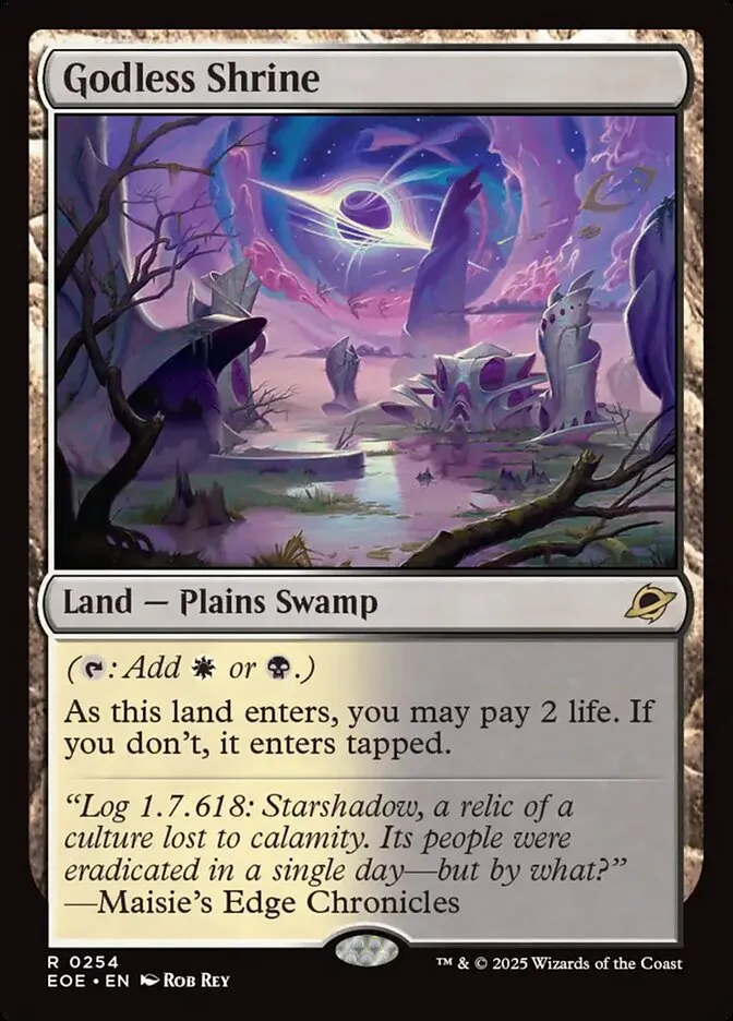2025 Edge of Eternities Godless Shrine #254 rare card image