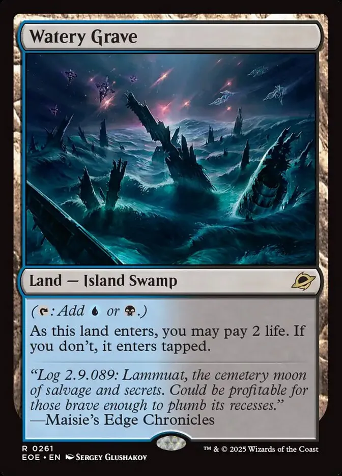 2025 Edge of Eternities Watery Grave #261 rare card image