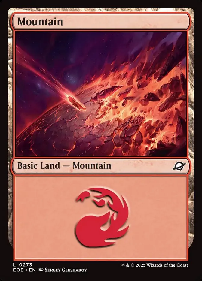 2025 Edge of Eternities Mountain #273 common card image