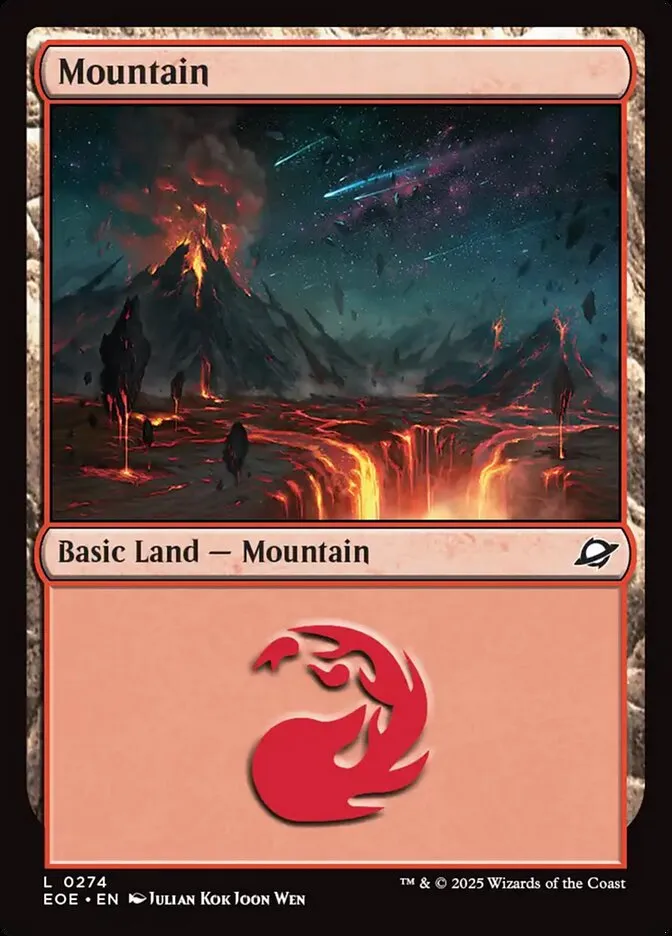 2025 Edge of Eternities Mountain #274 common card image