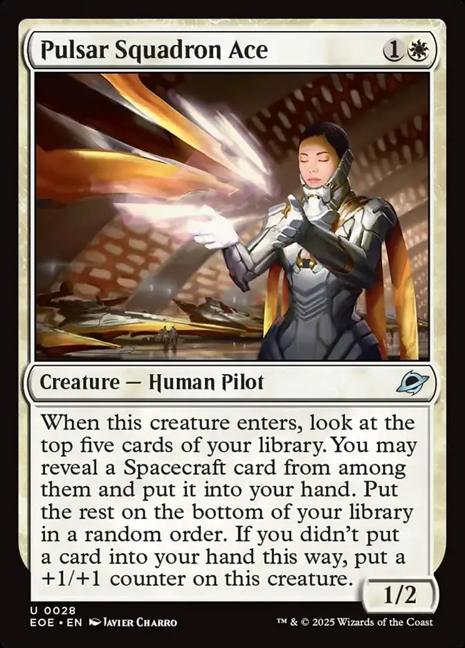 2025 Edge of Eternities Pulsar Squadron Ace #28 uncommon card image