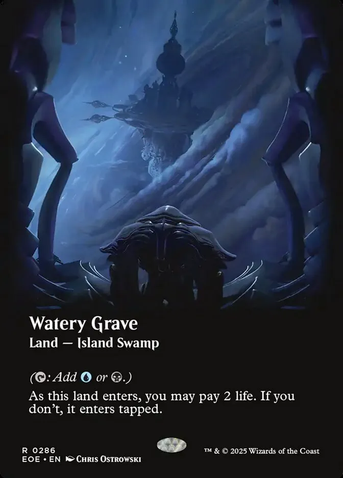 2025 Edge of Eternities Watery Grave #286 rare card image