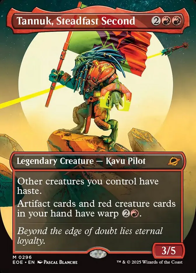 2025 Edge of Eternities Tannuk, Steadfast Second #296 mythic card image