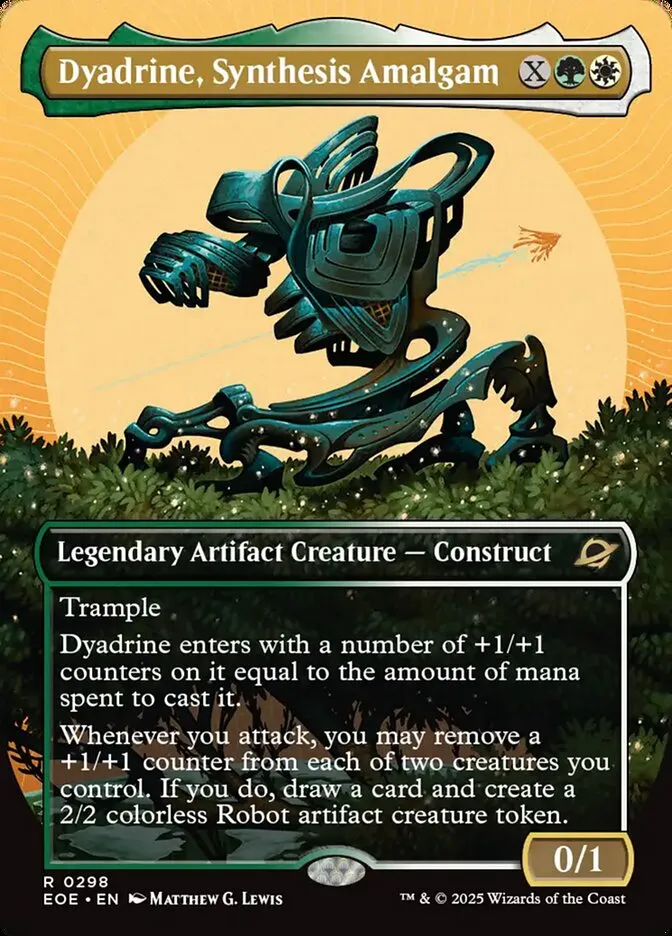 2025 Edge of Eternities Dyadrine, Synthesis Amalgam #298 rare card image