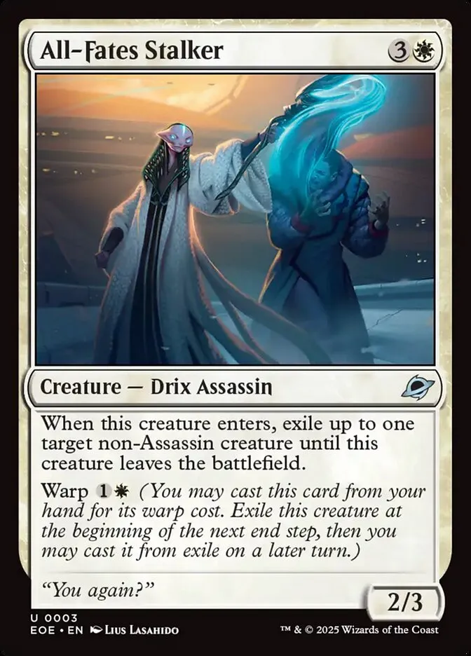 2025 Edge of Eternities All-Fates Stalker uncommon #3 uncommon card image