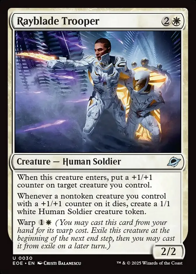 2025 Edge of Eternities Rayblade Trooper #30 uncommon card image