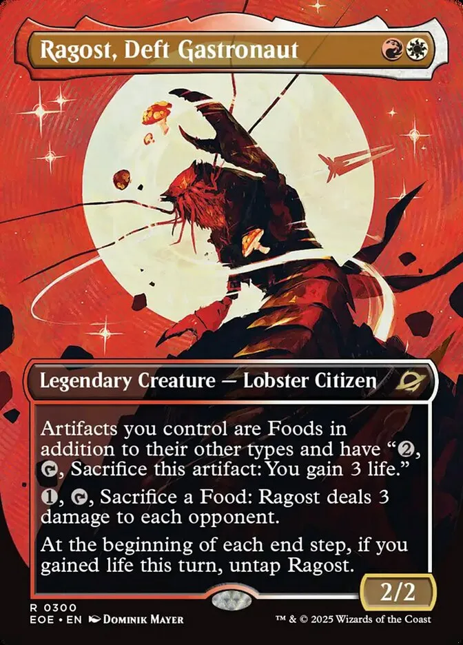 2025 Edge of Eternities Ragost, Deft Gastronaut #300 rare card image