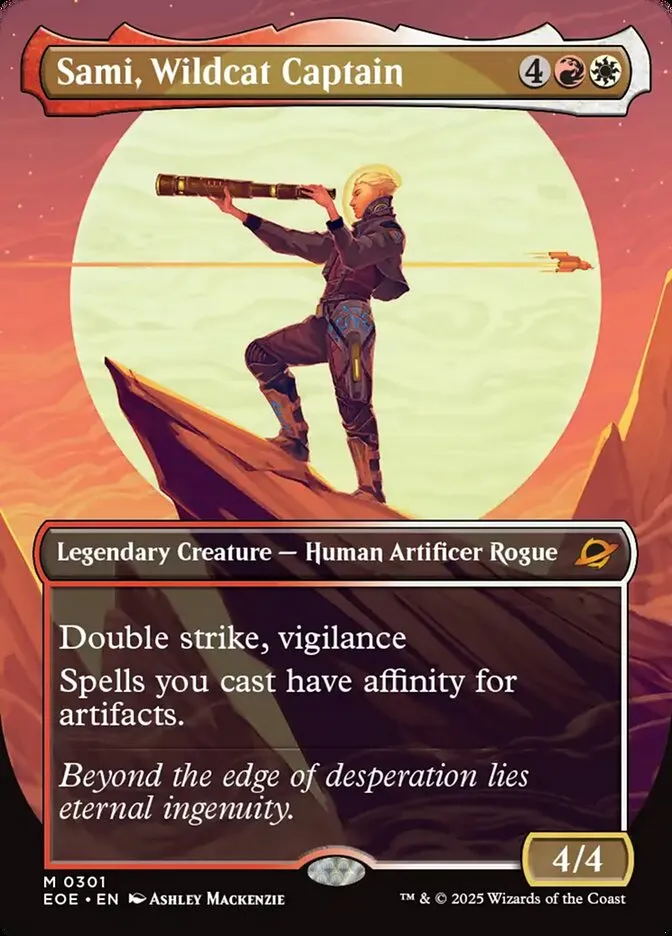 2025 Edge of Eternities Sami, Wildcat Captain #301 mythic card image