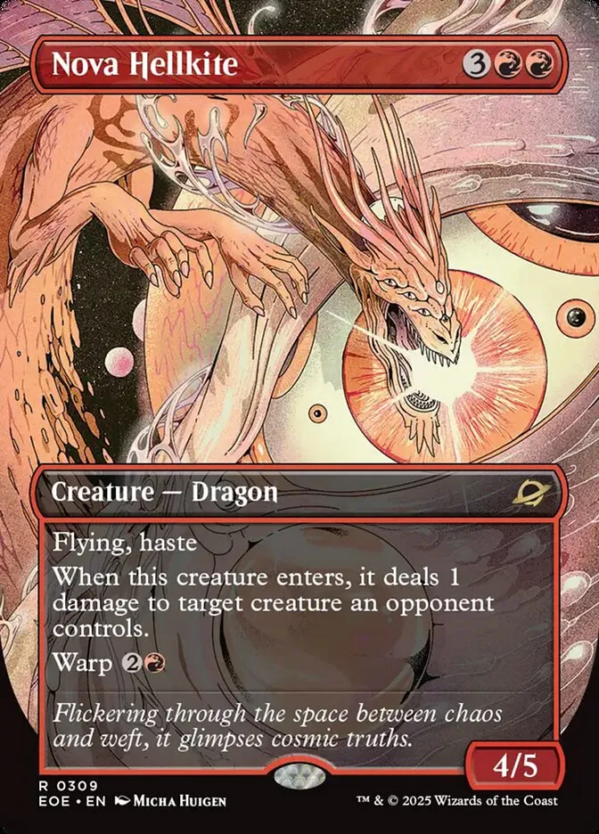 2025 Edge of Eternities Nova Hellkite #309 rare card image