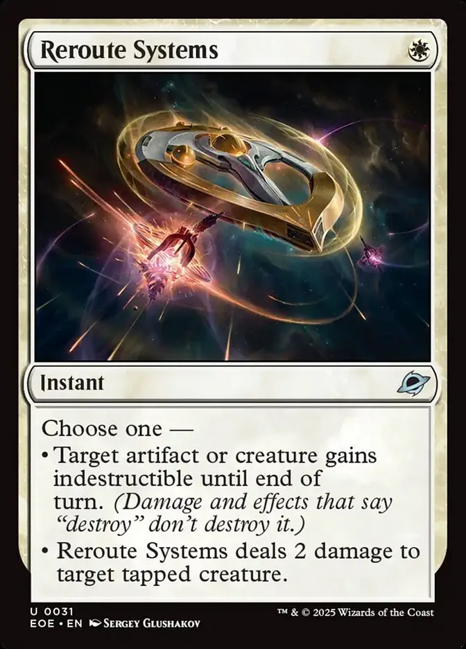 2025 Edge of Eternities Reroute Systems #31 uncommon card image