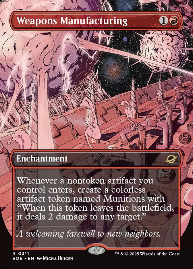 2025 Edge of Eternities Weapons Manufacturing #311 rare card image
