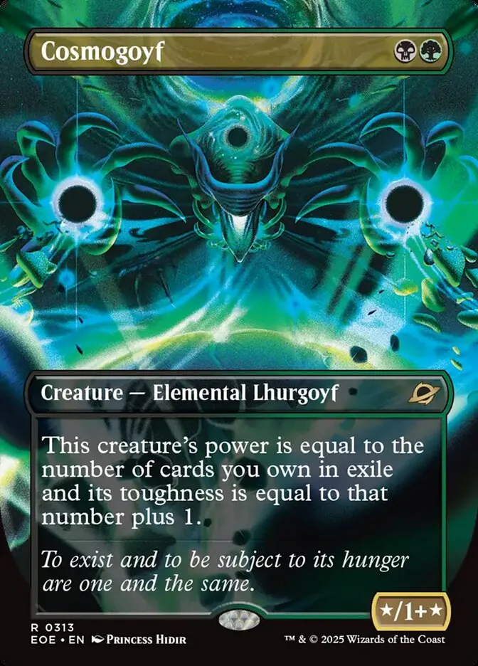 2025 Edge of Eternities Cosmogoyf #313 rare card image