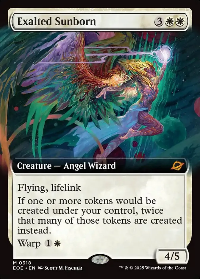 2025 Edge of Eternities Exalted Sunborn #318 mythic card image