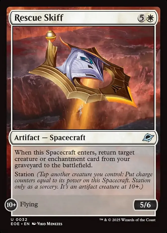 2025 Edge of Eternities Rescue Skiff #32 uncommon card image