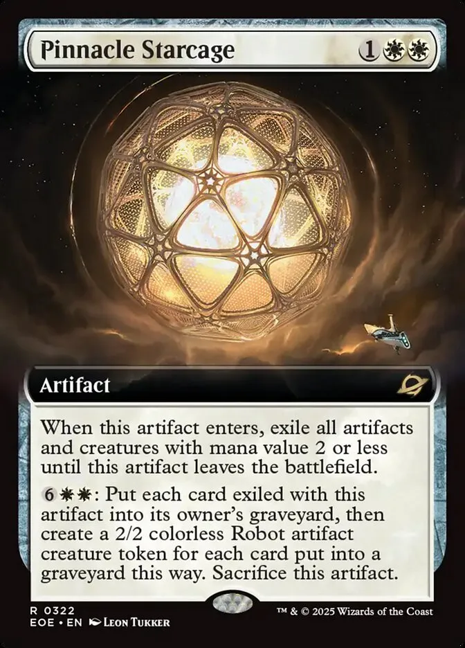 2025 Edge of Eternities Pinnacle Starcage #322 rare card image