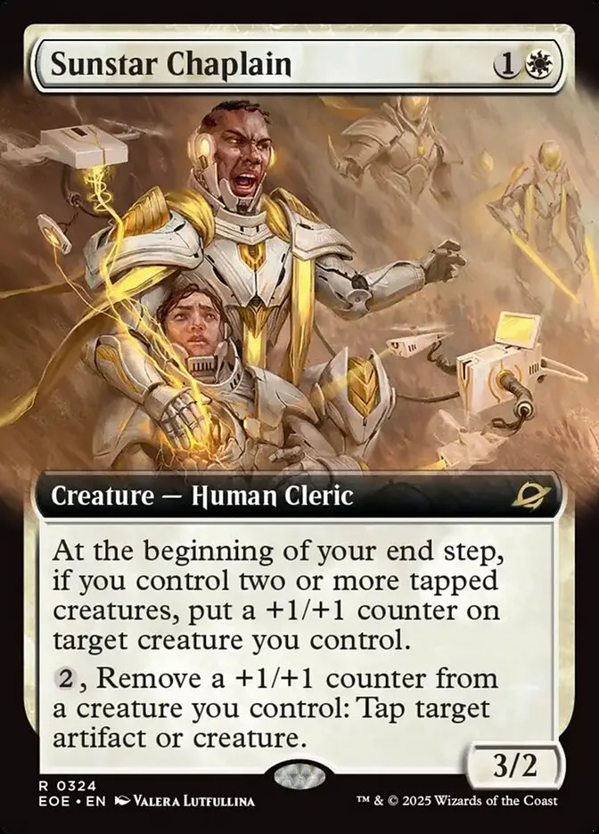 2025 Edge of Eternities Sunstar Chaplain #324 rare card image
